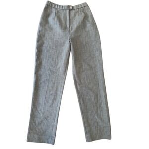 Vintage Reflections Juniors Size 10T 12B Trousers in Grey Herringbone